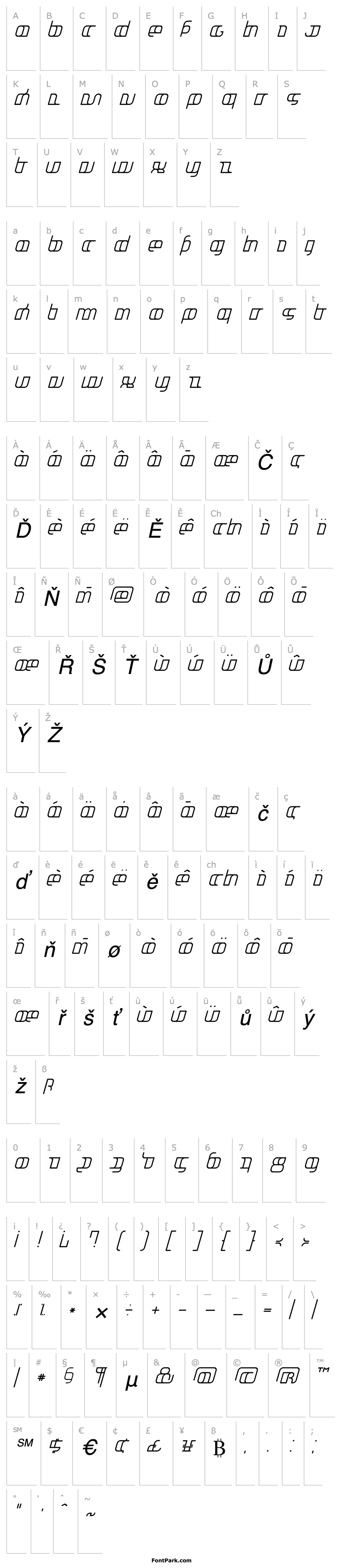 Přehled Jakone-Italic