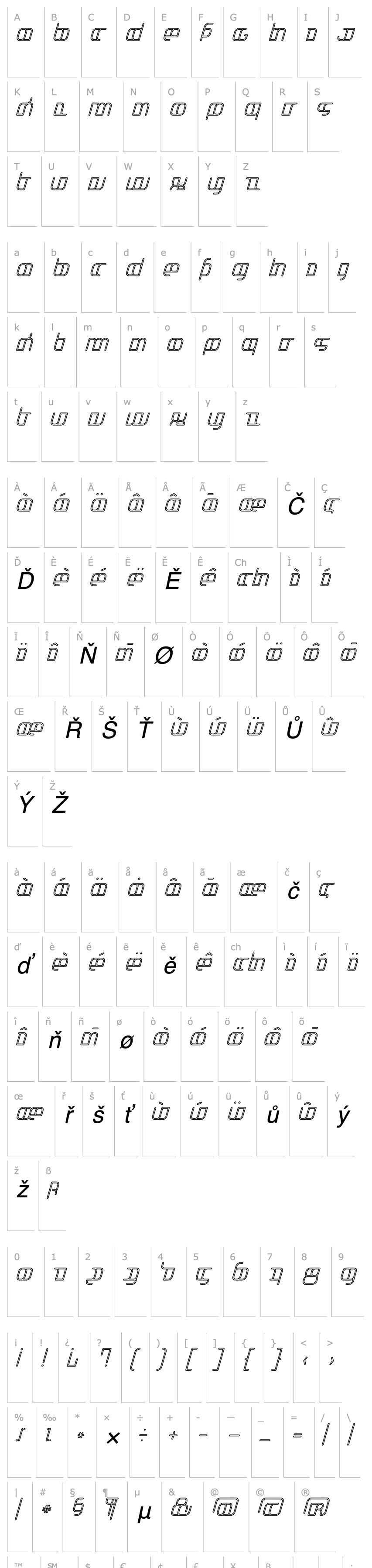 Overview Jakone-TwinItalic