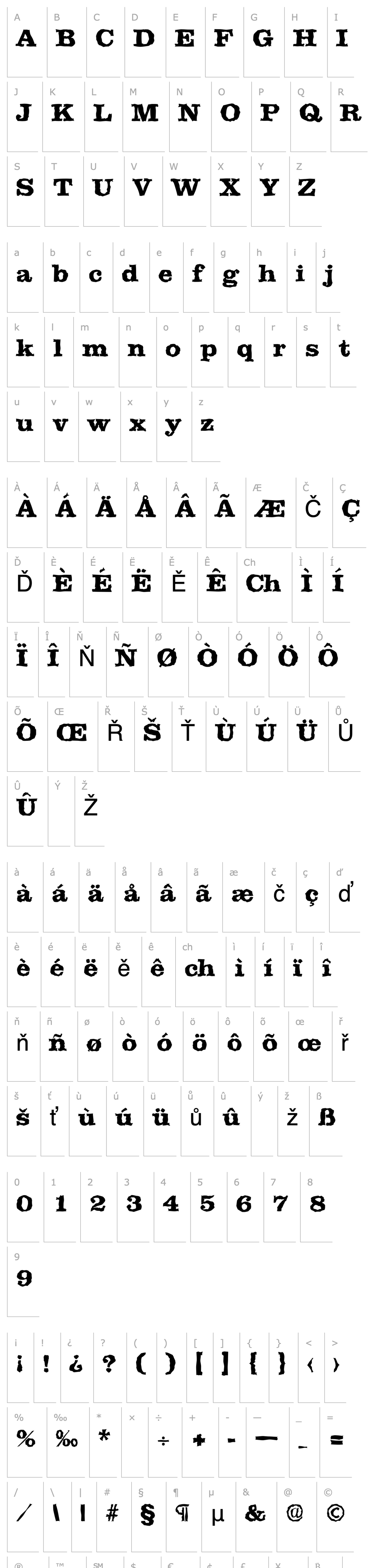 Overview JamesBeckerRandom-ExtraBold-Regular