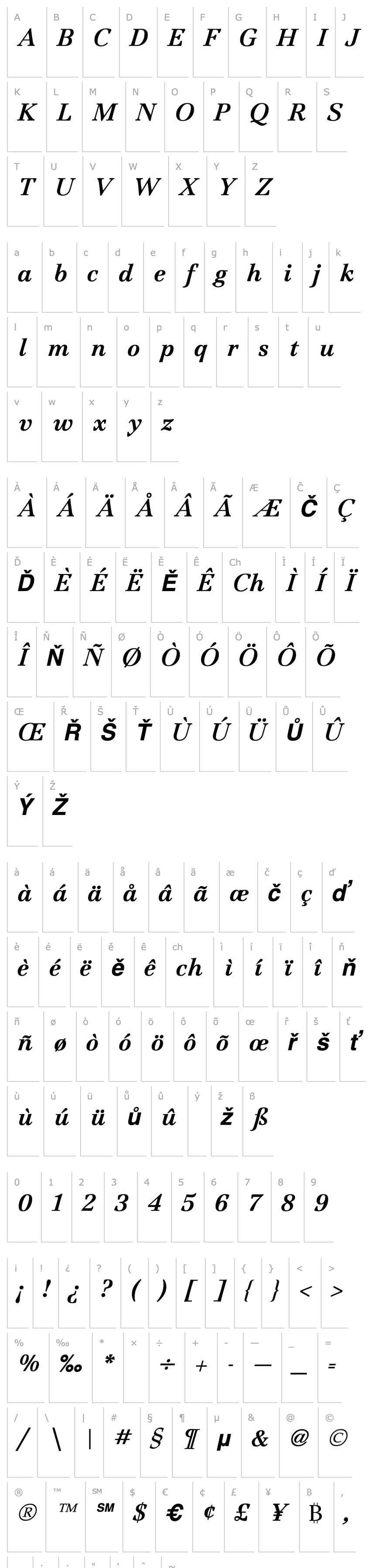 Overview Jamille Bold Italic