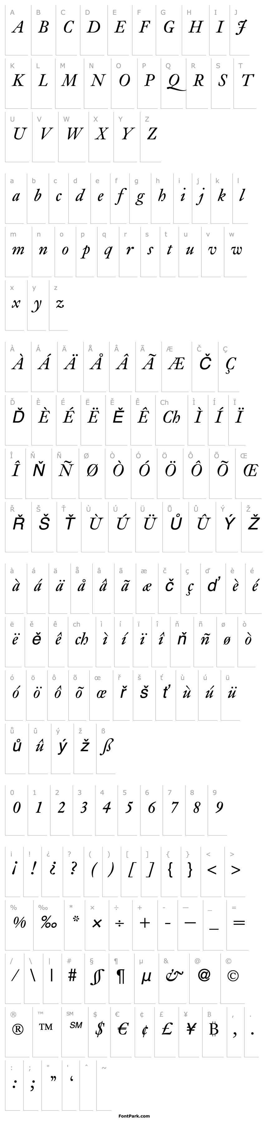 Overview JanaDB Italic