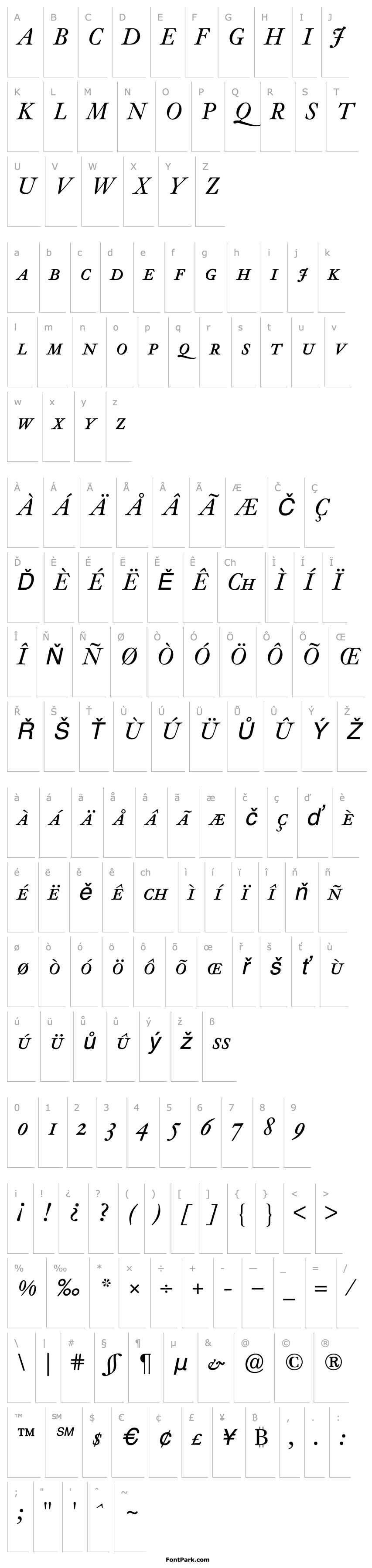 Overview JansonExpertBQ-Italic