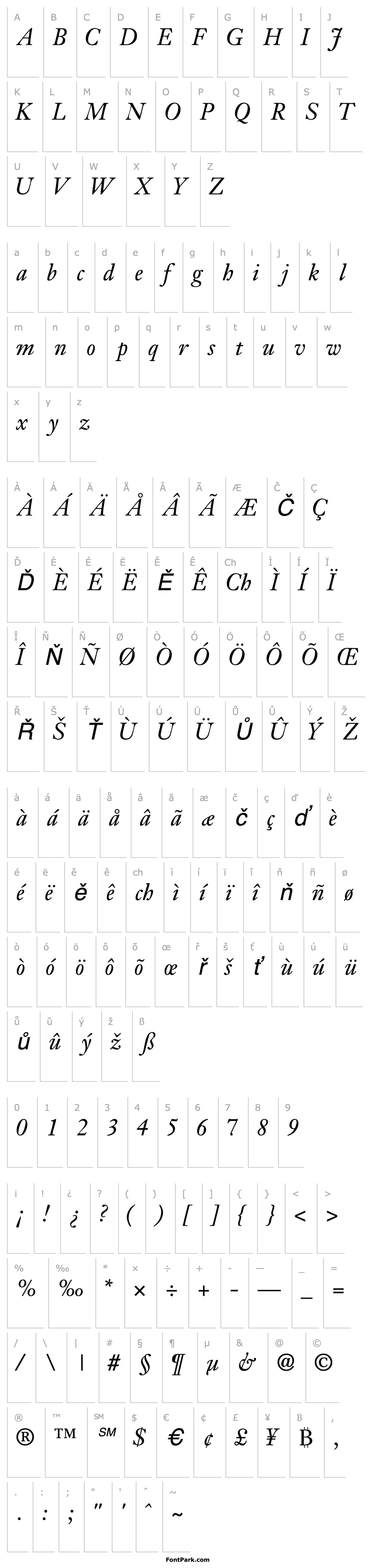 Overview JansonSSK Italic