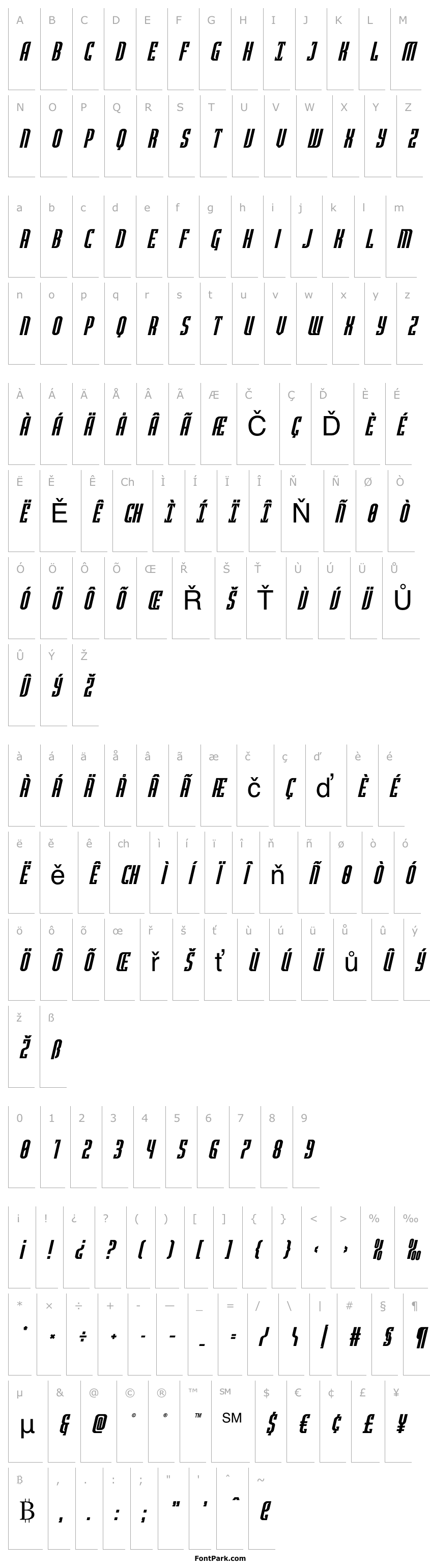 Overview Janulus Caps Italic