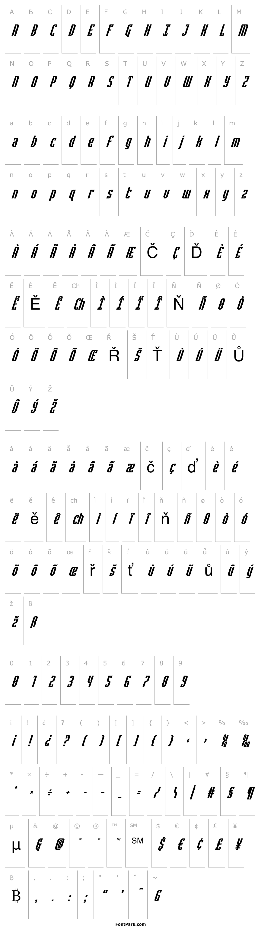 Overview Janulus Super-Italic