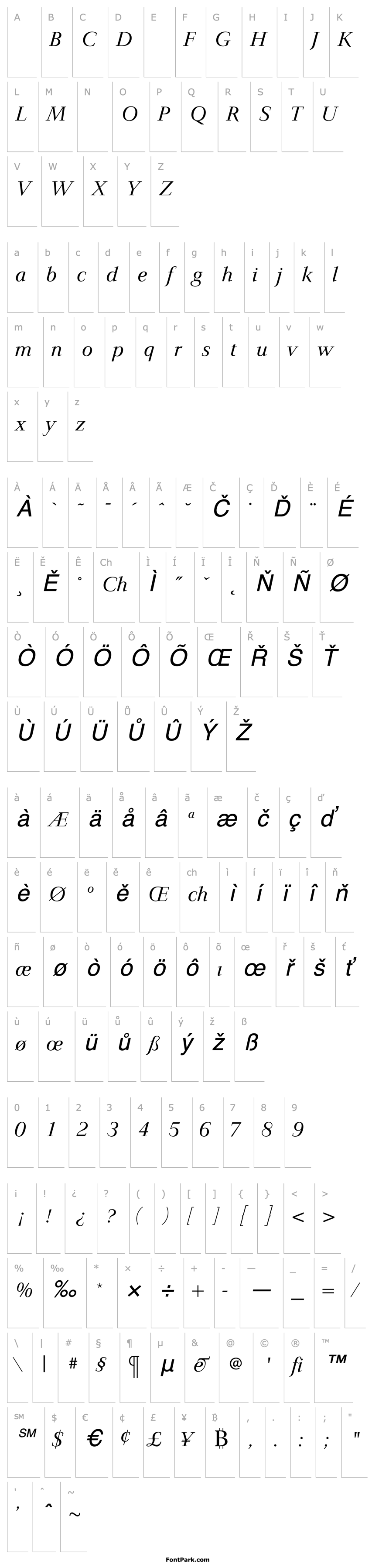 Overview JardineLightItalic