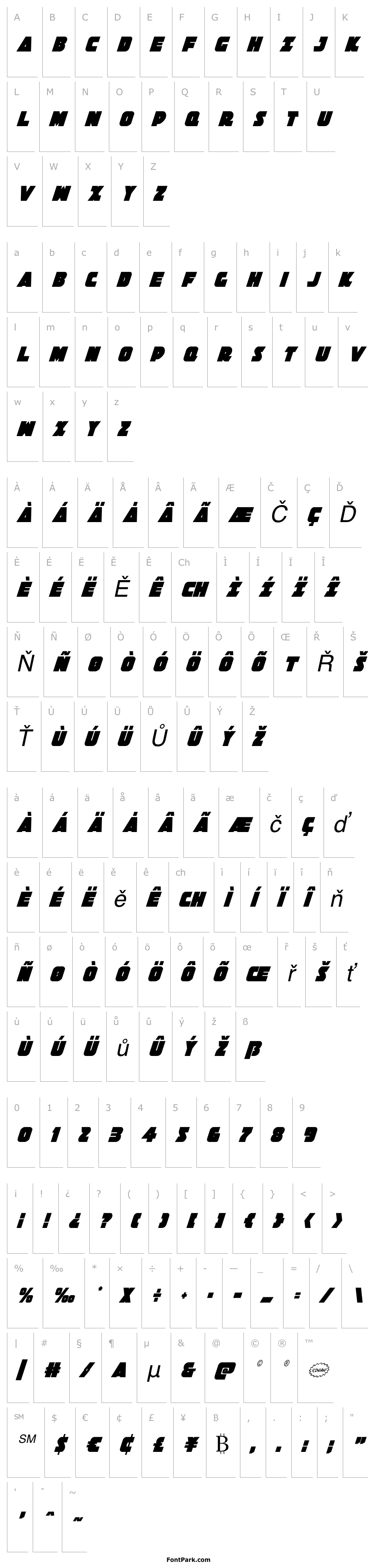 Přehled Jedi Special Forces Condensed Italic