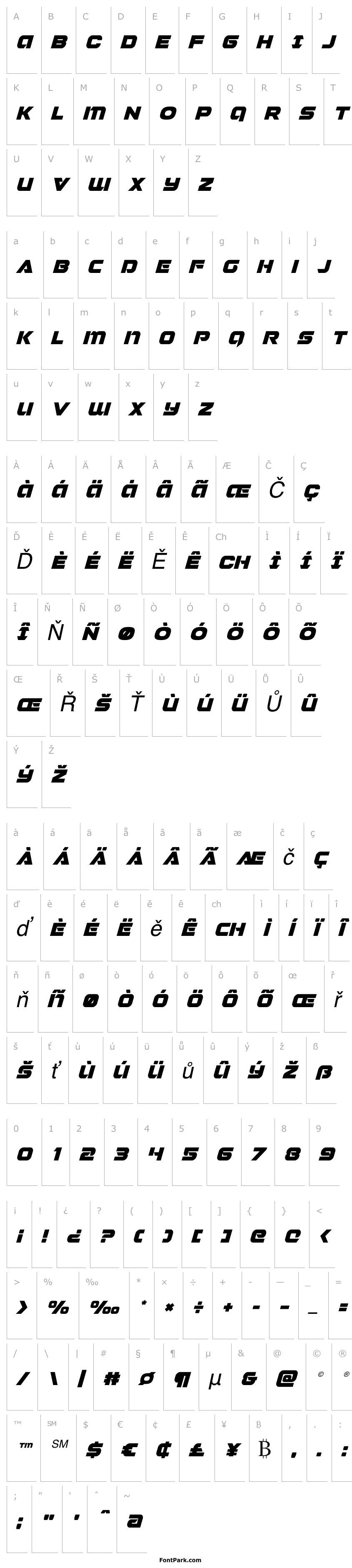 Přehled Jeebra Italic