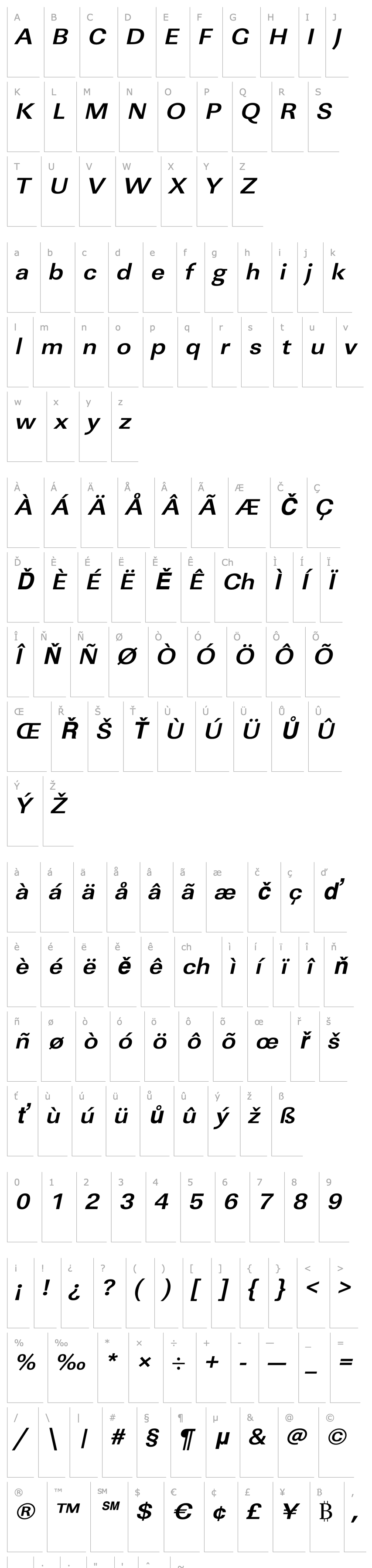 Overview JeffBeckerExtended Bold Italic