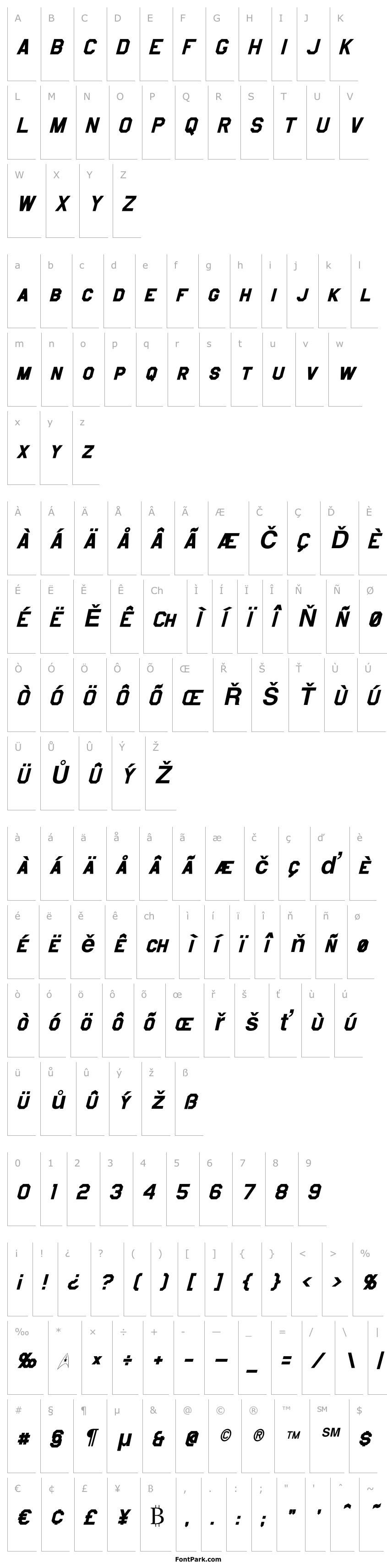 Přehled Jefferies Bold Italic
