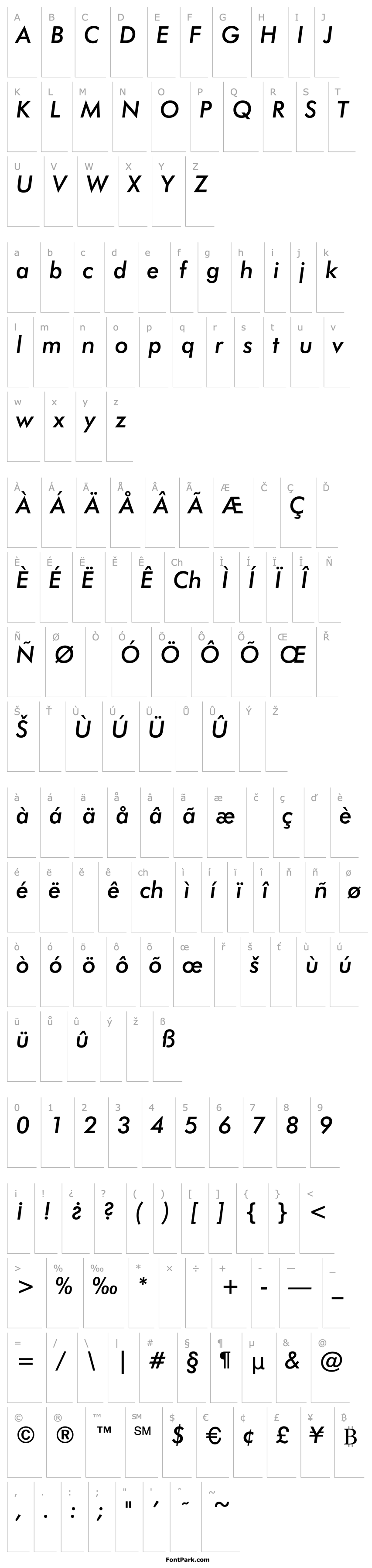 Overview Jensen Italic