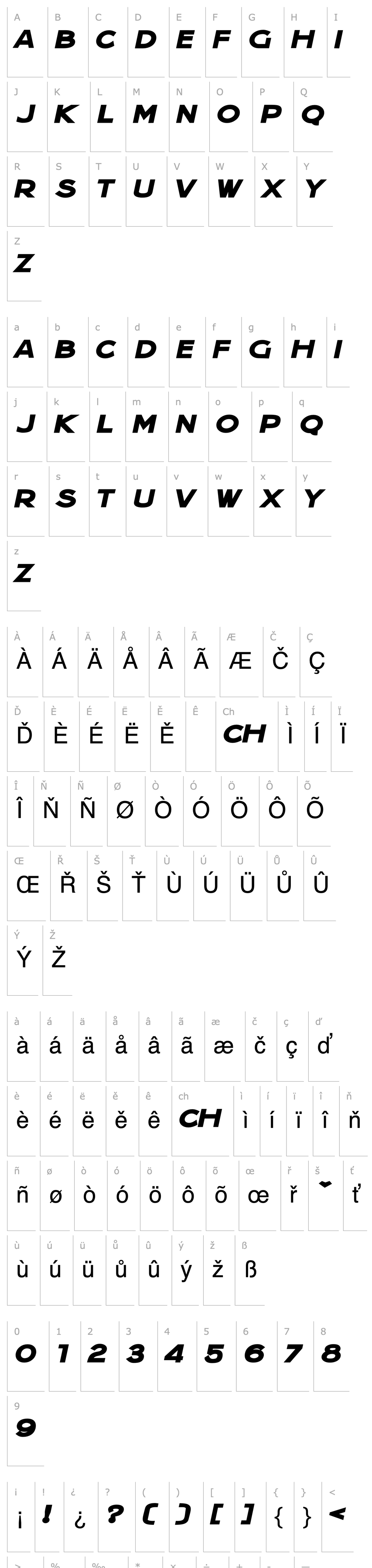 Overview Jera Sans Heavy Italic JL