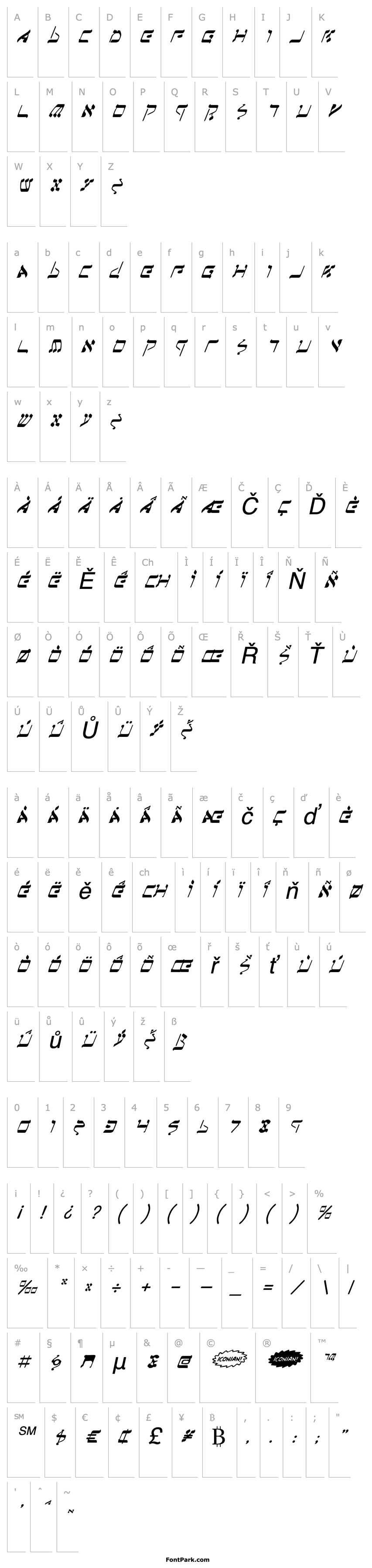 Overview Jerusalem Italic