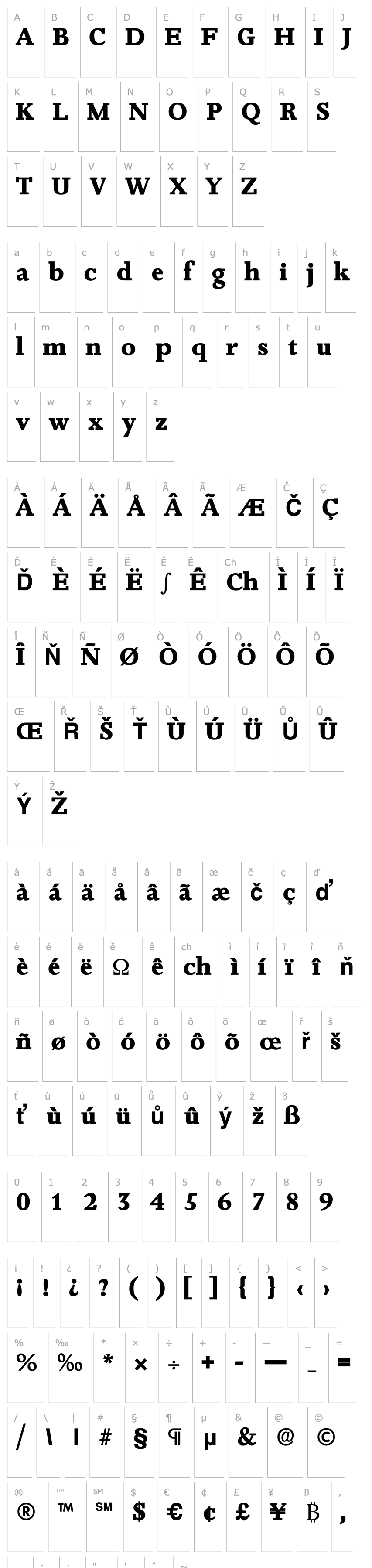 Overview Jessica-Serial-ExtraBold-Regular