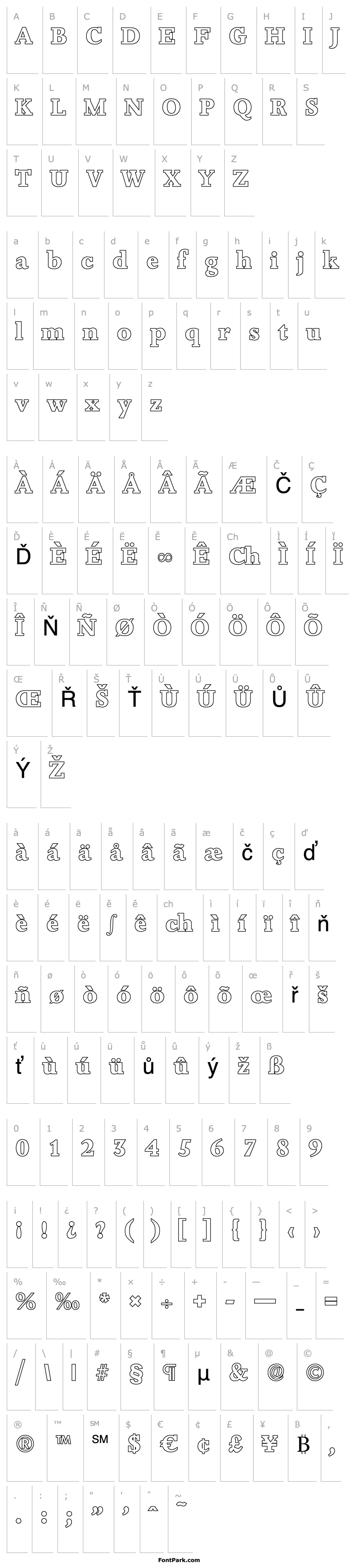 Overview JessicaBeckerOutline-ExtraBold-Regular