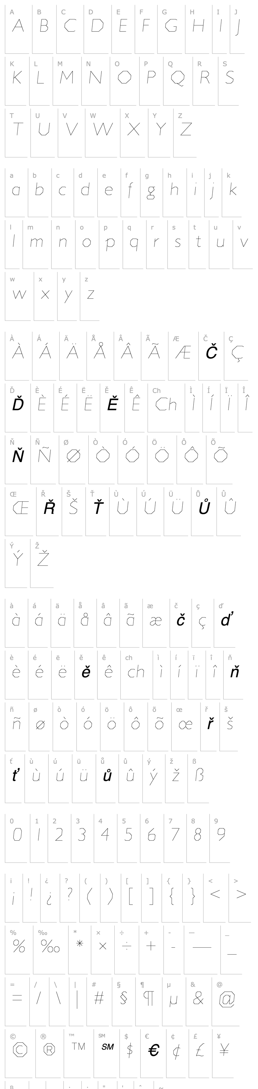 Overview Jillican UltraLight Italic