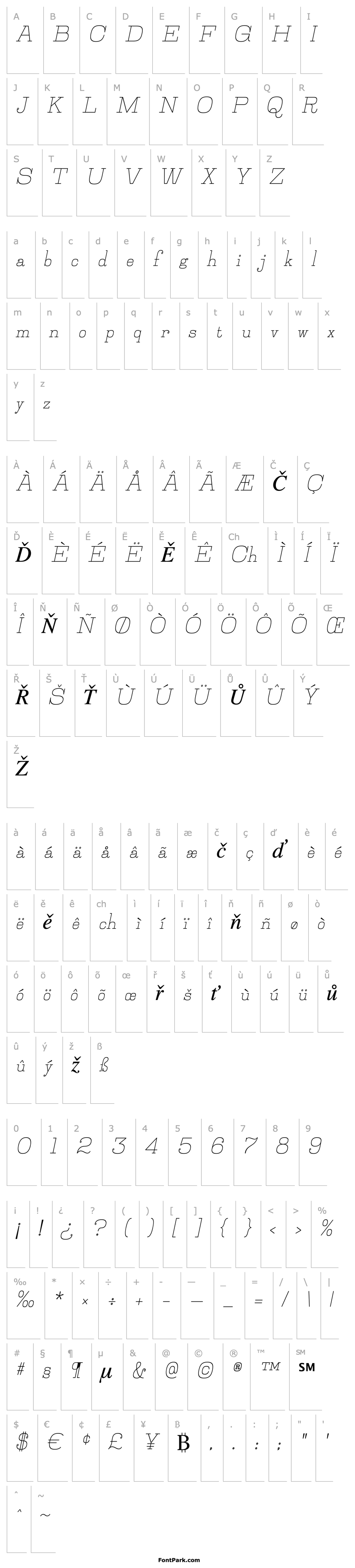 Overview Jillsville Italic