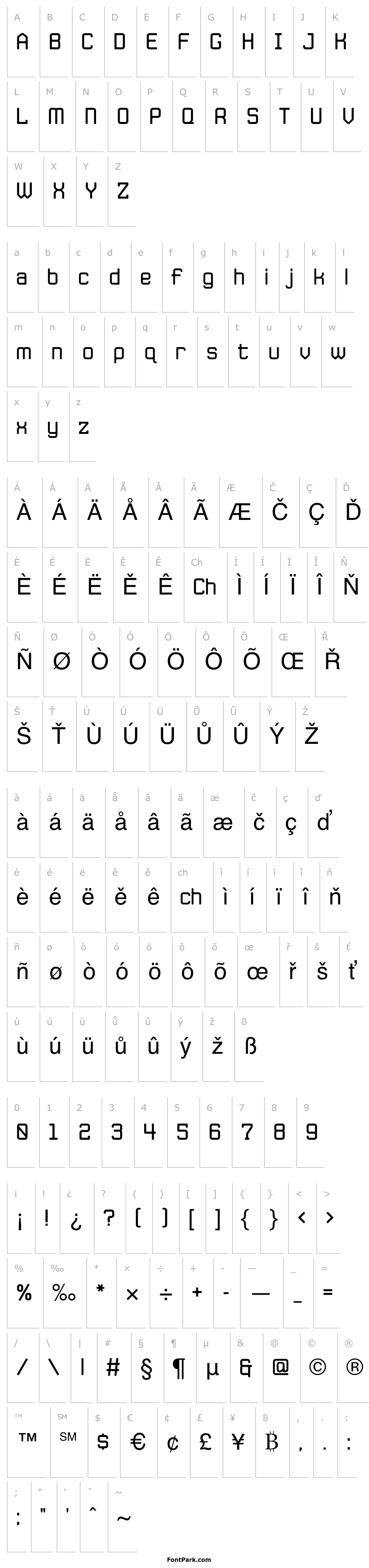 Přehled JLSDataGothic-RNC