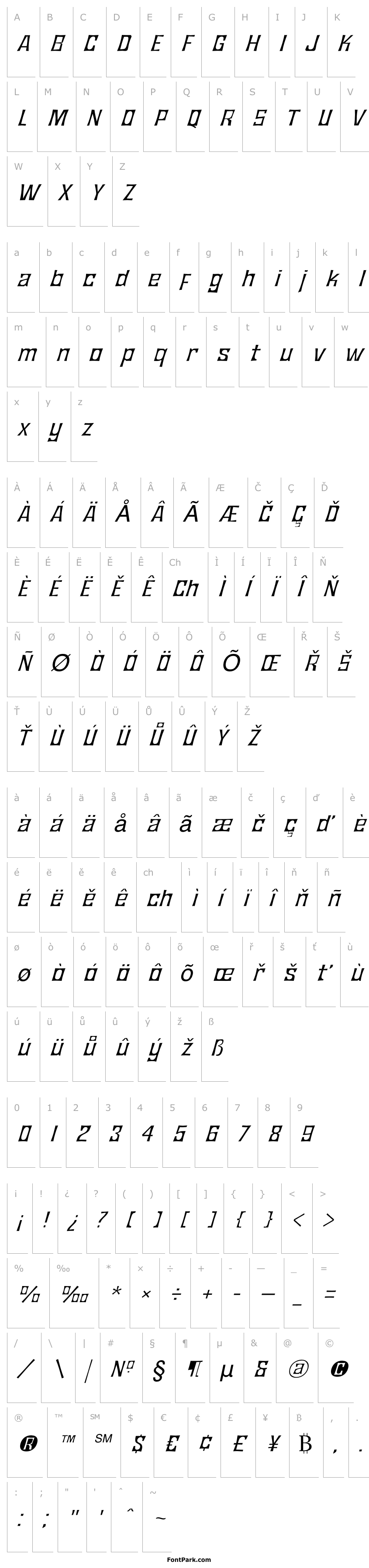 Přehled JMHBronzeFine-Italic