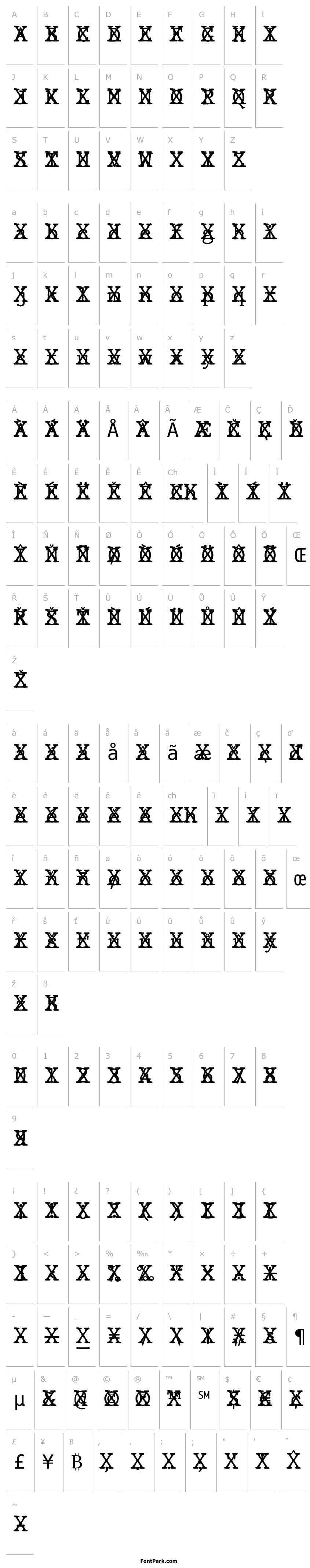 Overview JMHTypewritermonoCross-Regular