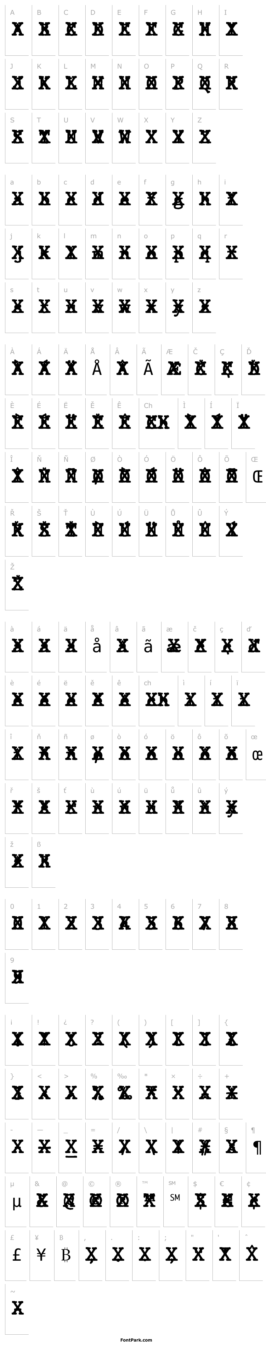 Overview JMHTypewritermonoCross-Regular