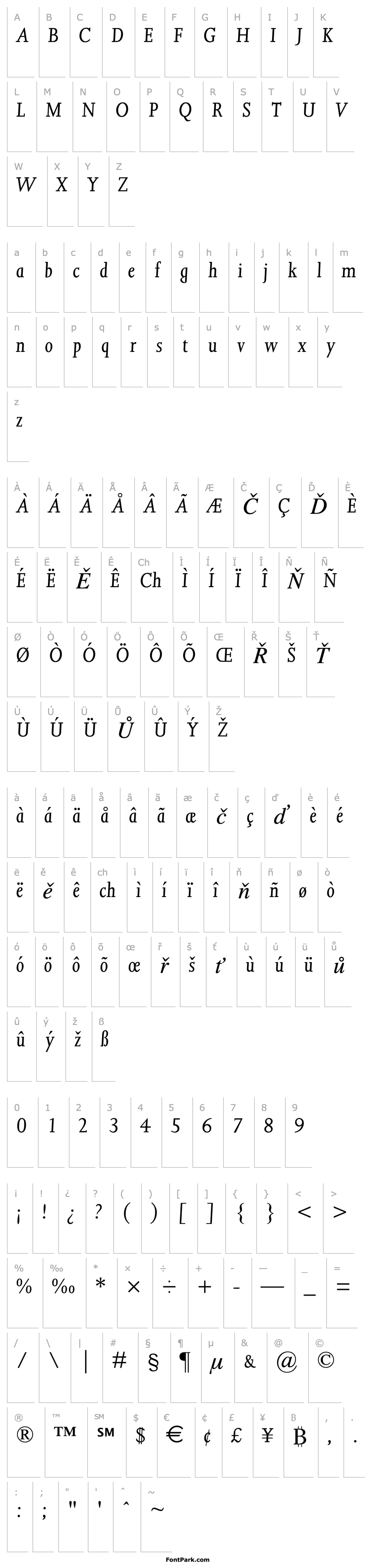 Overview Joanna MT Italic