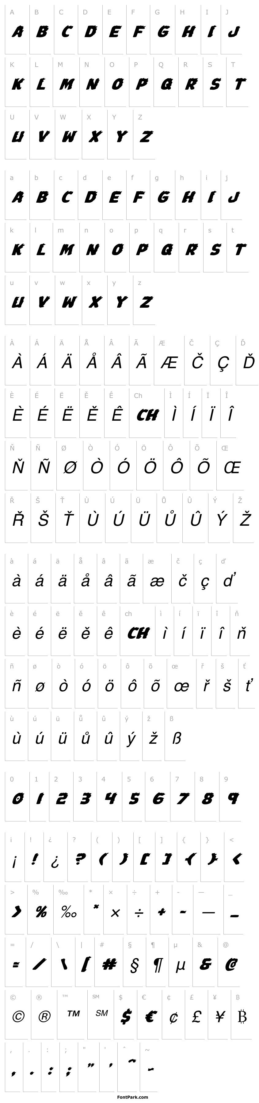 Overview Johnny Torch Expanded Italic