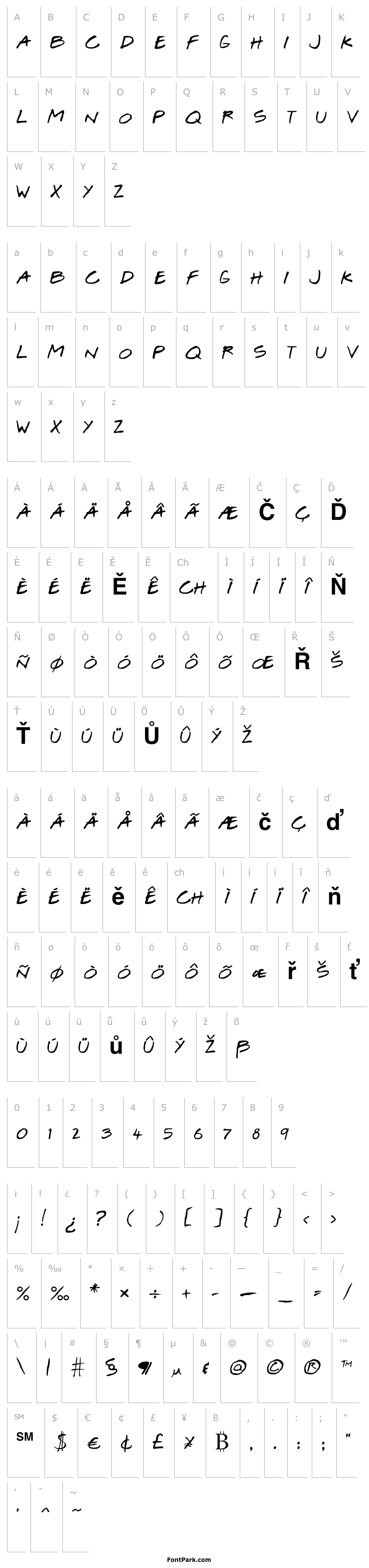 Přehled Josef Xuereb's Friends Bold