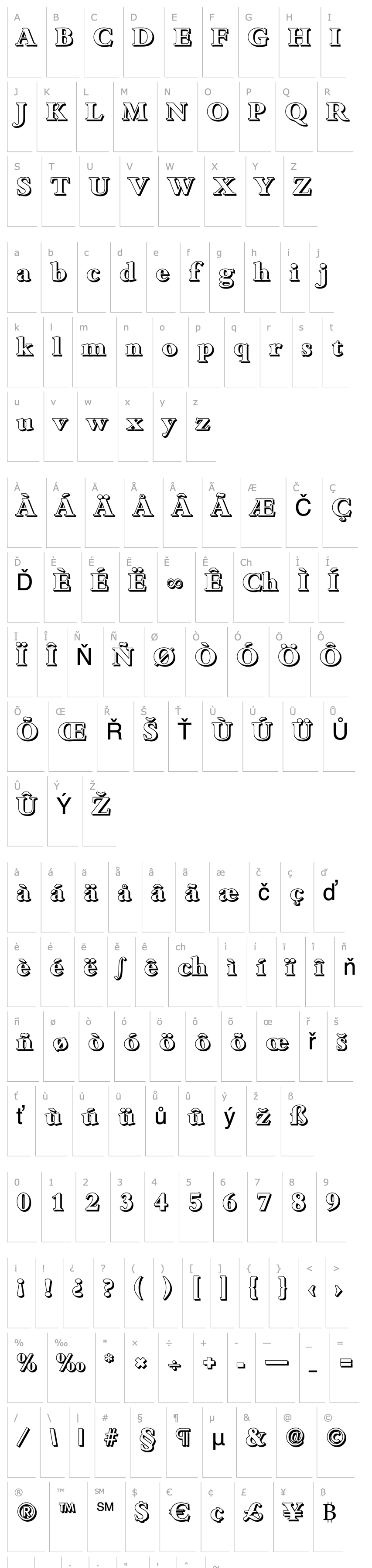 Overview JoshuaBeckerShadow-ExtraBold-Regular