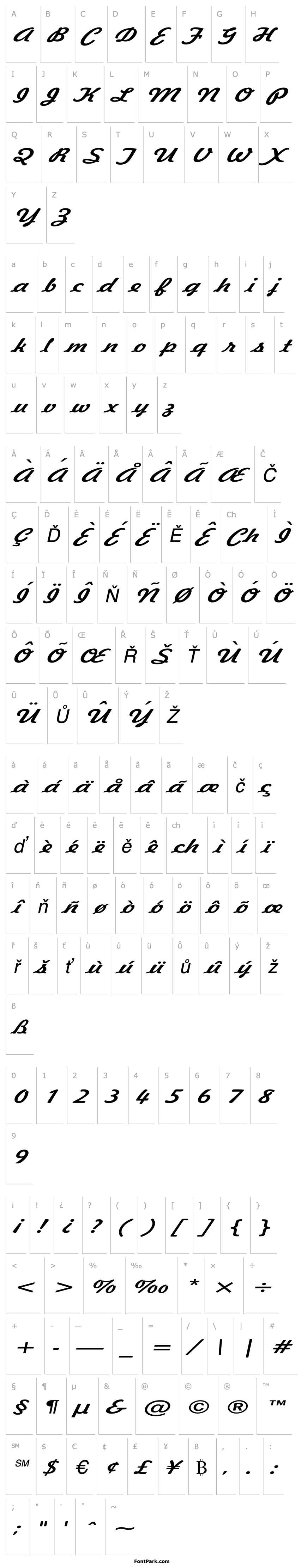 Overview Jott 43 Extended Italic