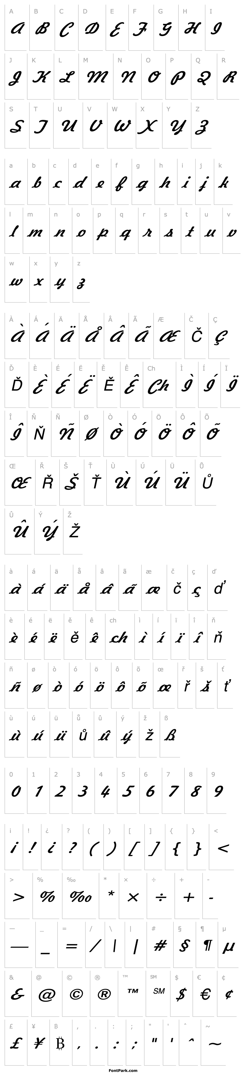 Overview Jott 43 Wide Italic