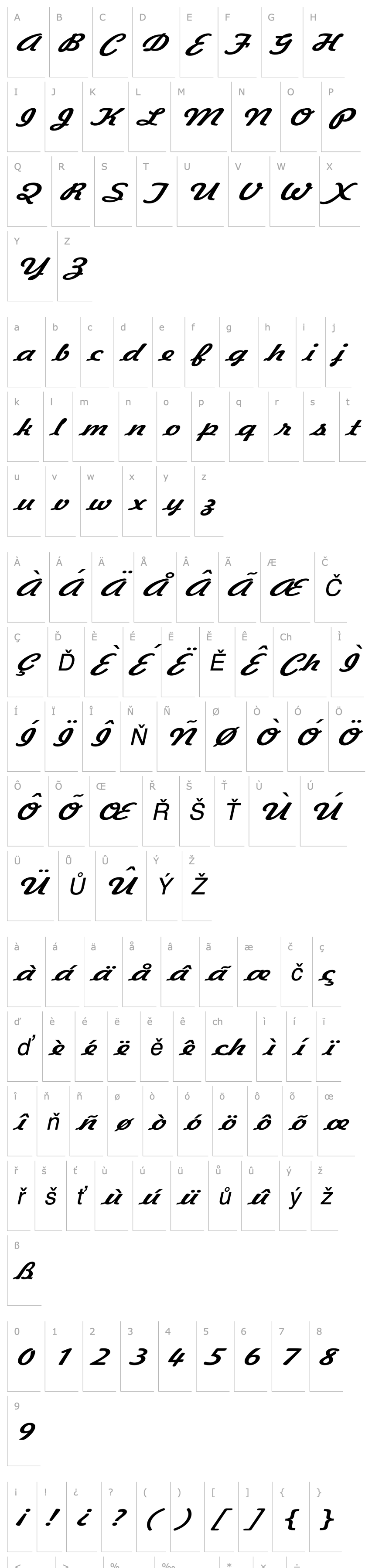 Overview Jott 44 Extended Italic