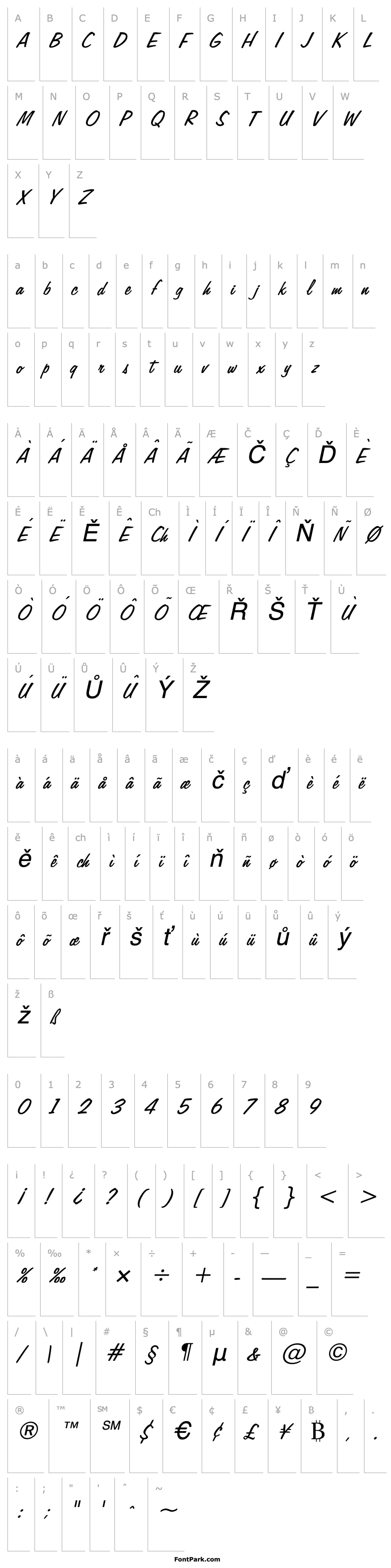 Overview Jott 45 Italic