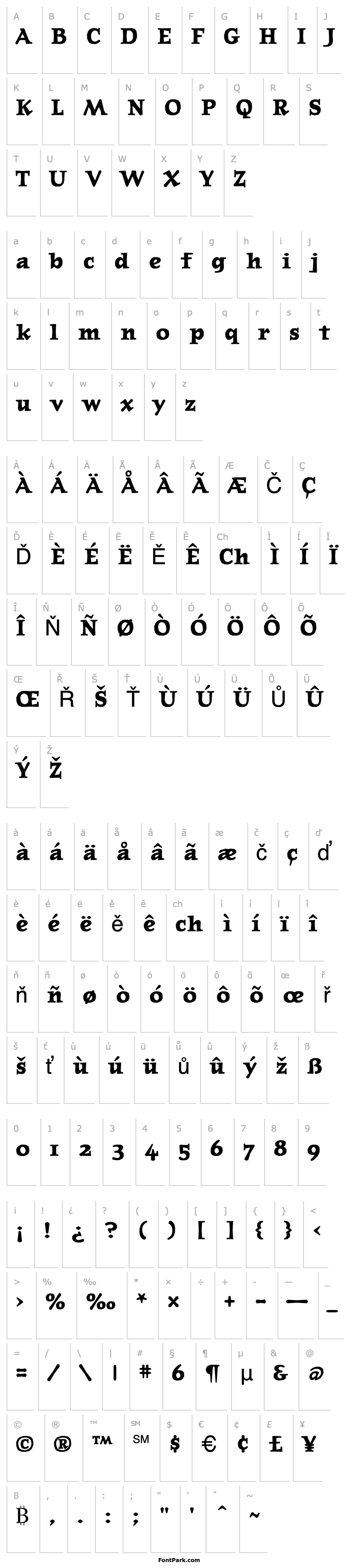 Přehled JournalBoldOldstyle