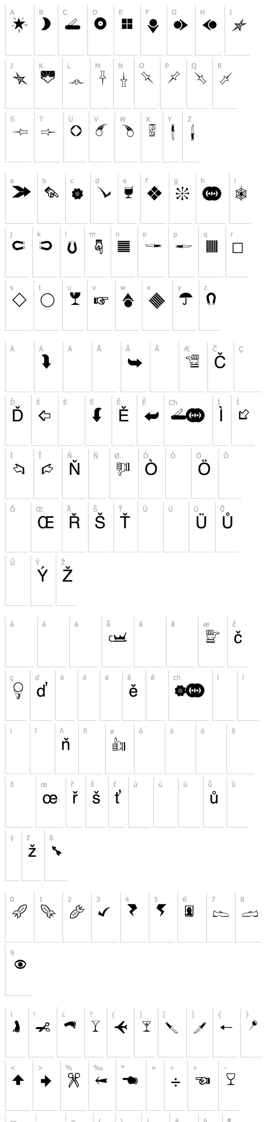 Overview JournalDingbatsNineSSK Regular