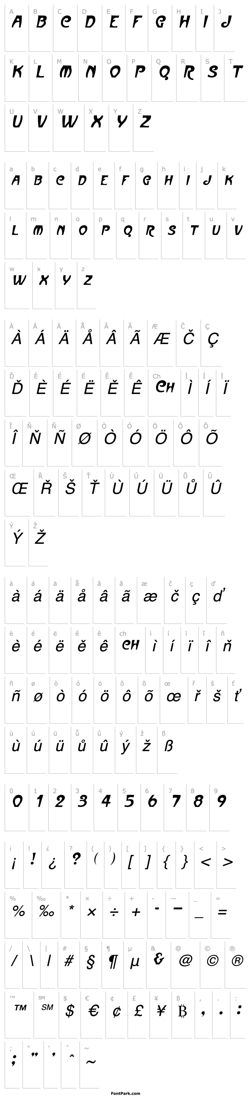 Overview JovaSCapsSSK Italic