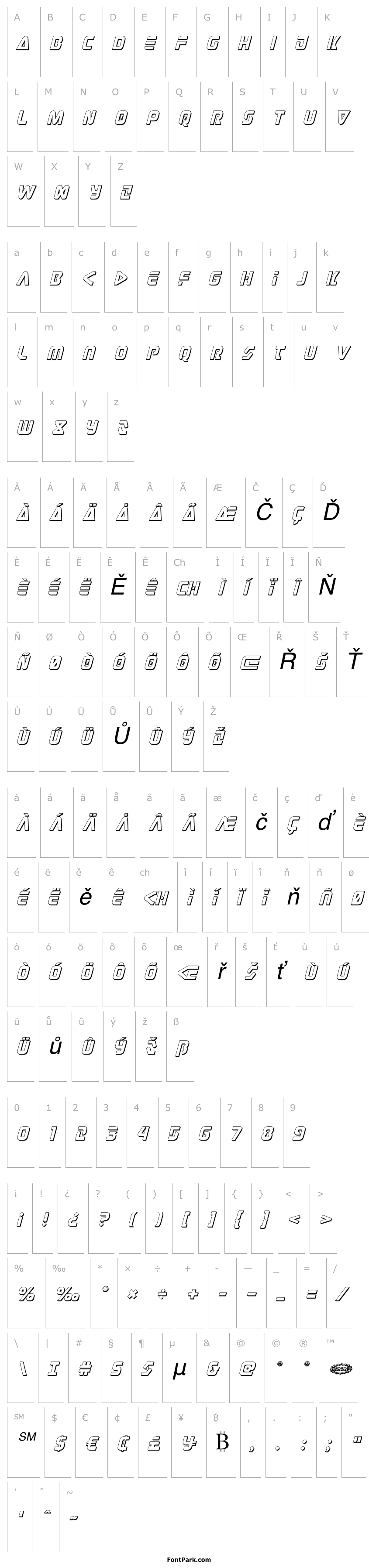 Overview Judge 3D Italic