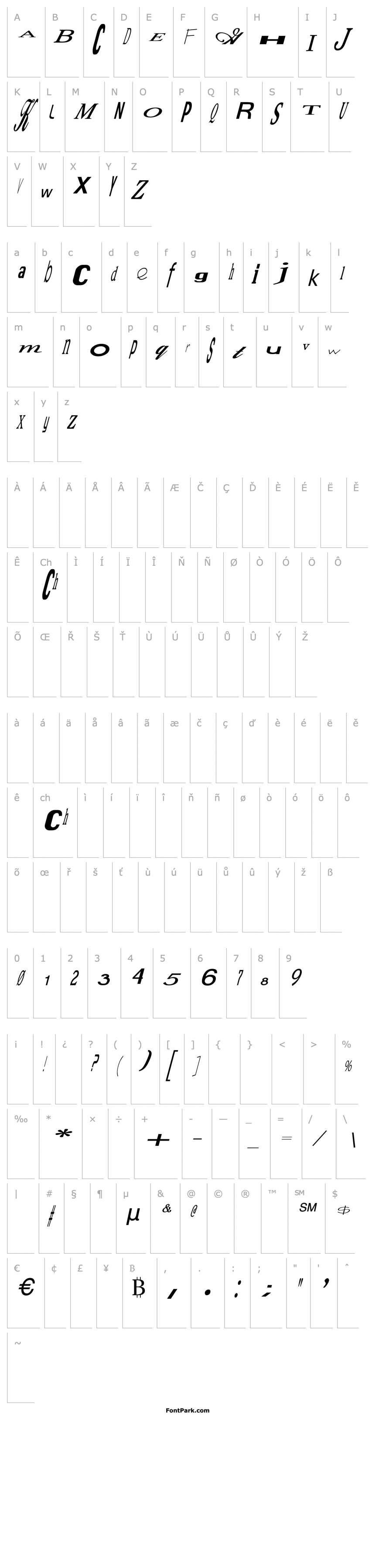 Overview Jumbalaya Italic