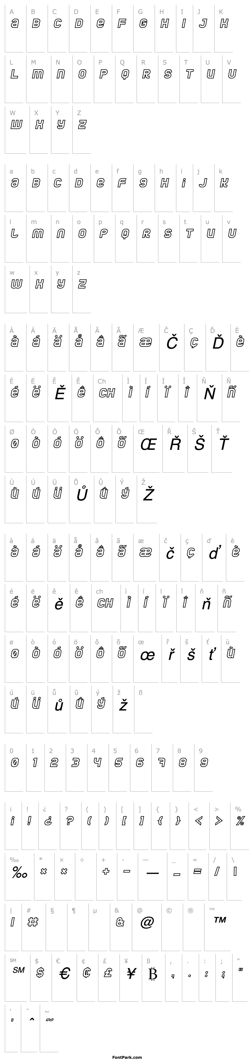 Overview Jumbo Outline Italic