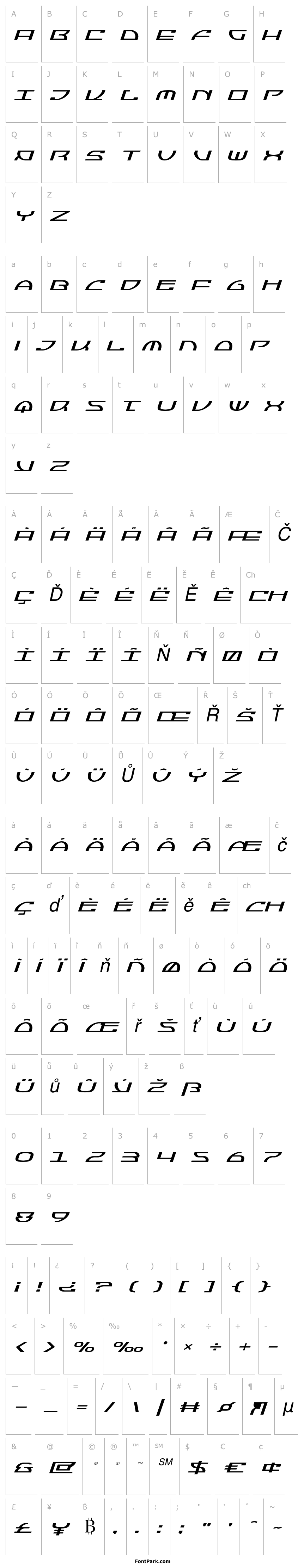 Přehled Jumptroops Expanded Italic