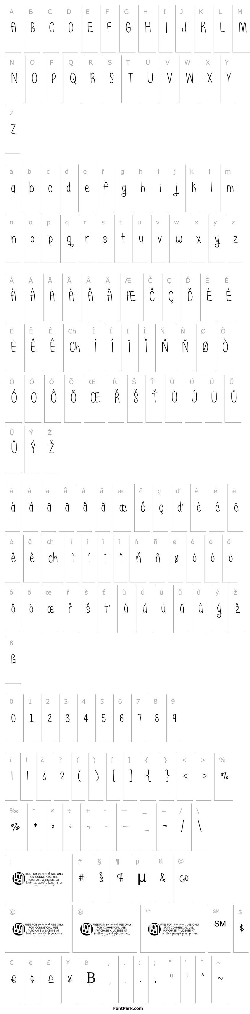 Overview JustAlice-Regular