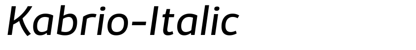 Preview Kabrio-Italic