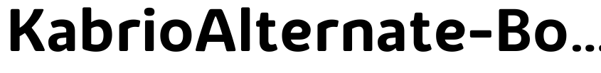 Preview KabrioAlternate-Bold