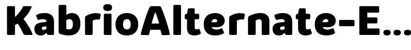 Preview KabrioAlternate-ExtraBold