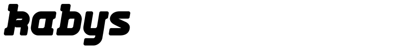Font Kabys by Beno?t Sj?holm