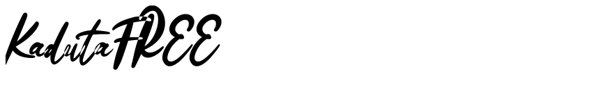 Font KadutaFREE by Vunira Design
