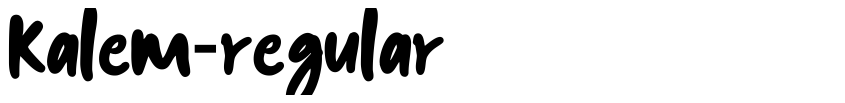 Preview kalem-Regular