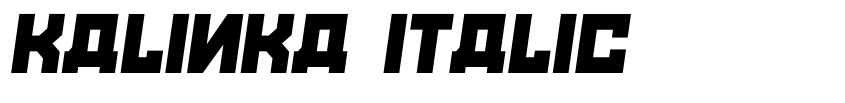 Preview Kalinka Italic