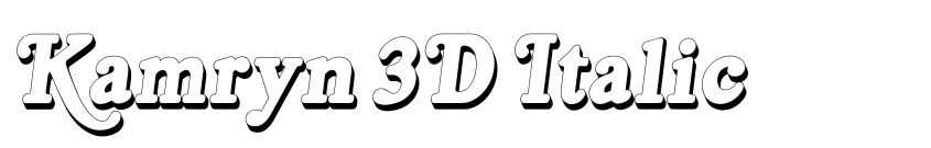Preview Kamryn 3D Italic