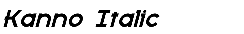 Preview Kanno Italic